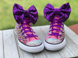 LOL Surprise Doll Purple Queen Converse Sneakers, Little Kids Shoe Size 11-3