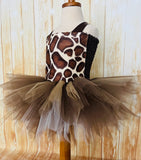 Giraffe Tutu, Girls Giraffe Costume, Giraffe Dress, Giraffe Halloween Costume