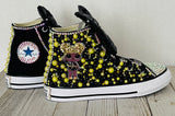 LOL Surprise Doll Queen Bee Converse Sneakers, Infants and Toddler Shoe Size 2-9(Hard Sole)