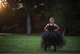 Black Tutu, Girls Black High Low Tutu Dress, Girls Black High Low Tutu - Little Ladybug Tutus