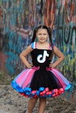 TikTok Tutu, Tik Tok Party, TikTok Birthday, Tik Tok Outfit,Tik Tok Girls Dress