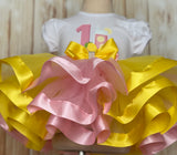 Pink Lemonade Deluxe Birthday Tutu Outfit, Lemonade Birthday Party