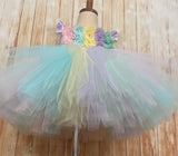 Pastel Rainbow Easter Tutu Dress