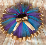 Mermaid Ribbon Trimmed Tulle Tutu Skirt - Little Ladybug Tutus