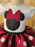 Minnie Mouse Tutu Set, Minnie Mouse Birthday Outfit, Minnie Mouse Party, Minnie Mouse Birthday