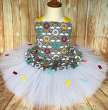 Donut Tutu, Donut Birthday Dress, Donut Grow Up Photography Prop Dress - Little Ladybug Tutus