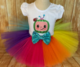 Cocomelon Rainbow Birthday Tutu Outfit