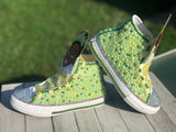 Princess Tiana Custom Converse, Kids Shoe Size 10-3