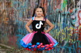 TikTok Tutu, Tik Tok Party, TikTok Birthday, Tik Tok Outfit,Tik Tok Girls Dress