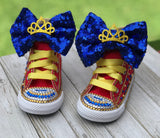 Beauty & The Beast Belle Converse, Big Kids Shoe Size 3-6