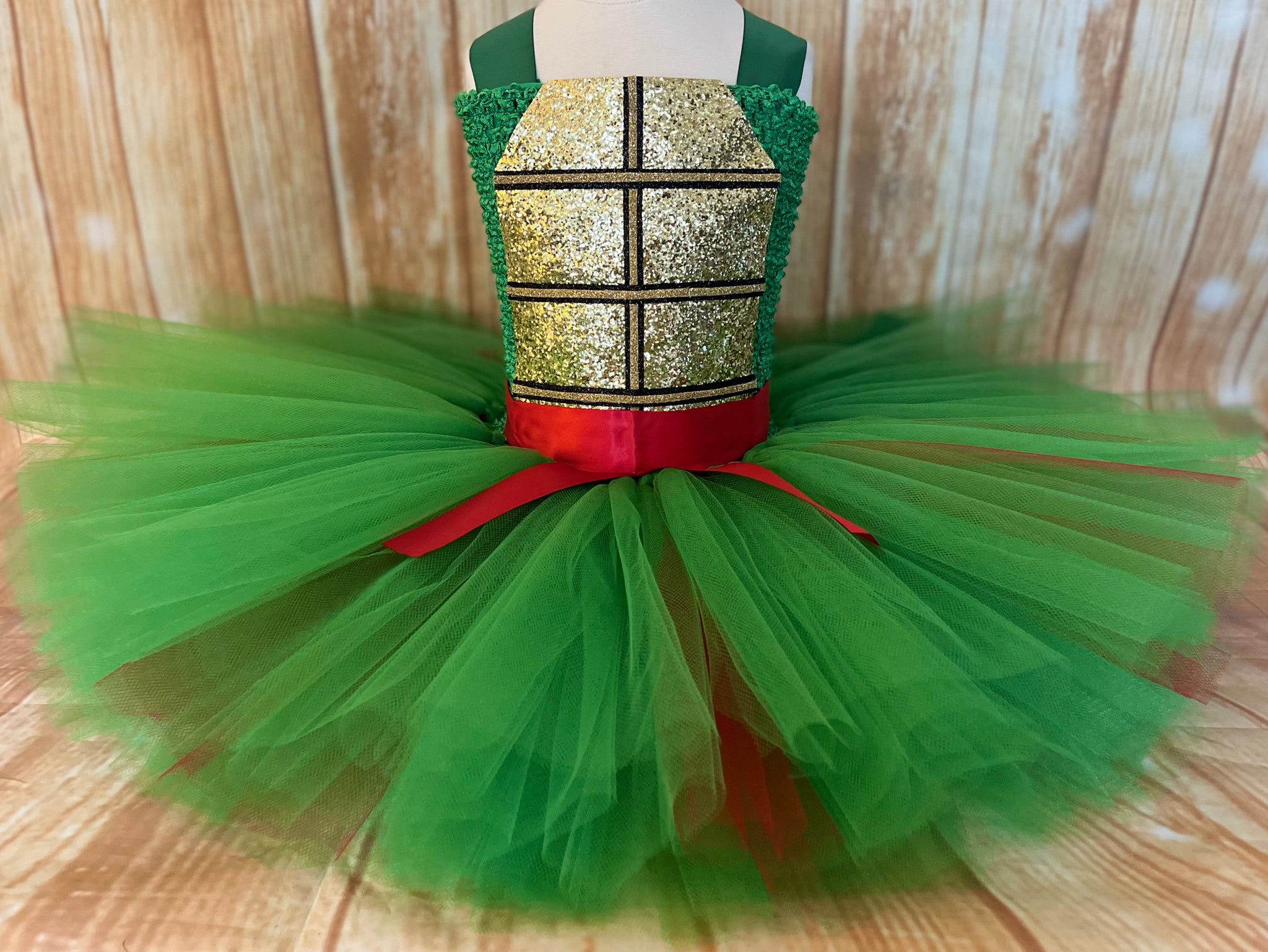 Turtle Ninja Tutu Dress Costume 