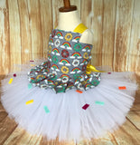 Donut Tutu, Donut Birthday Dress, Donut Grow Up Photography Prop Dress - Little Ladybug Tutus