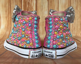 Baby Shark Color Themed Blinged Shoes, Little Kids Shoe Size 11-3