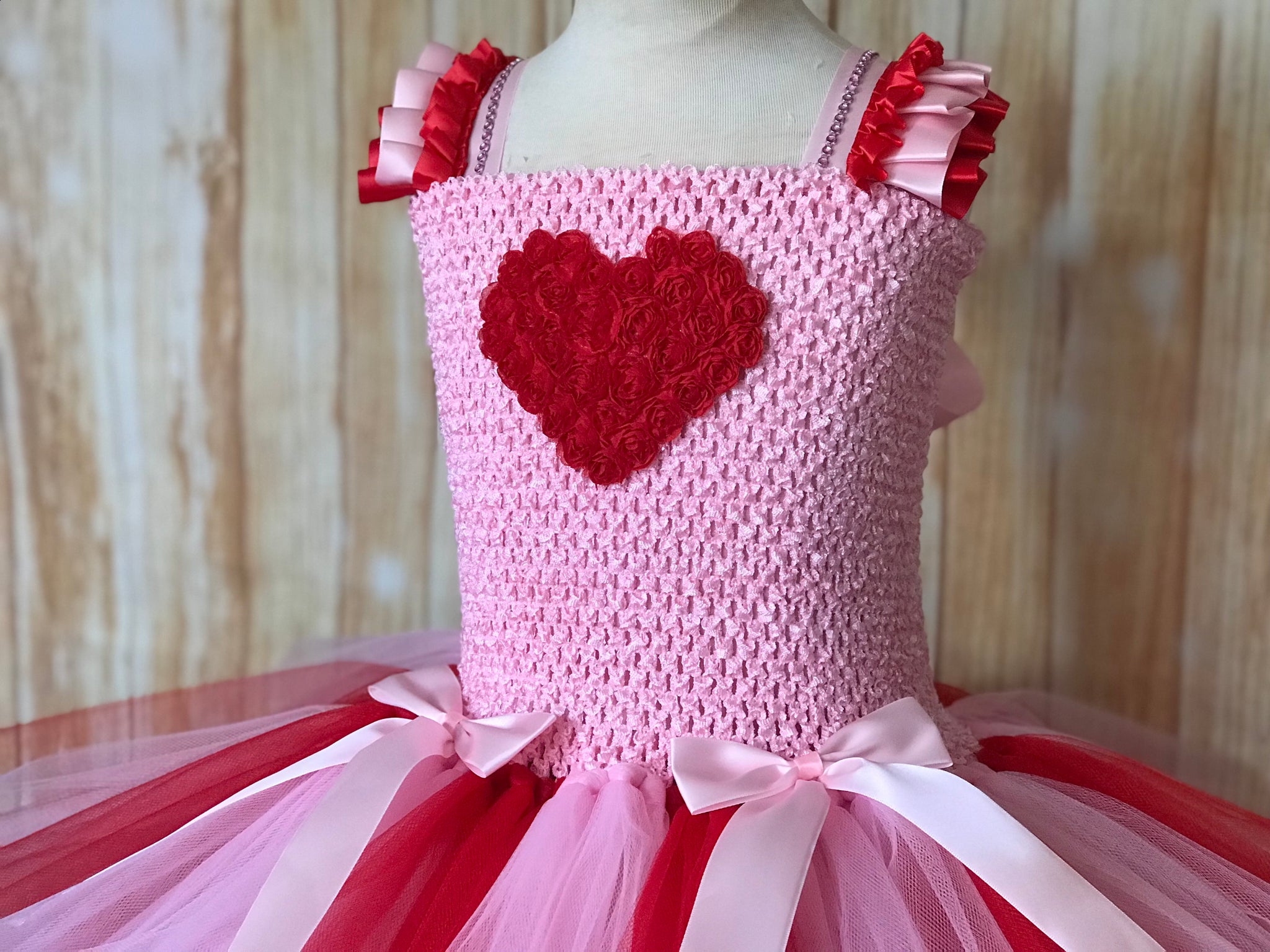 ValentineTutu tutú rojo cinta tutú tutú por PinkTutusAndBows