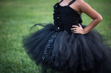 Black Tutu, Girls Black High Low Tutu Dress, Girls Black High Low Tutu - Little Ladybug Tutus