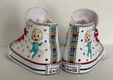 Cocomelon Blinged Converse, Little Kids Shoe Size 10-2