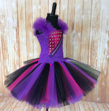 Mal Tutu, Mal Tutu Dress, Descendants Tutu, Descendants Costume - Little Ladybug Tutus