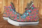 Baby Shark Color Themed Blinged Shoes, Little Kids Shoe Size 11-3