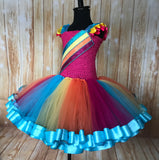 Jojo Ribbon Trimmed Tutu, Jojo Siwa Tutu, Jojo Siwa Girls Costume, Jojo Dress, Jojo Outfit - Little Ladybug Tutus