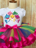 Baby Shark Tutu Set, Baby Shark Birthday Outfit, Baby Shark Birthday, Baby Shark Party