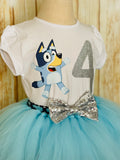 Bluey Birthday Tutu Outfit, Bluey Party, Bluey Birthday