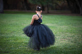 Black Tutu, Girls Black High Low Tutu Dress, Girls Black High Low Tutu - Little Ladybug Tutus