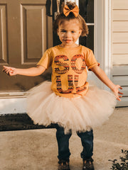 Khaki Sand Cream Color Tutu Skirt, Neutral 1st Birthday Tutu