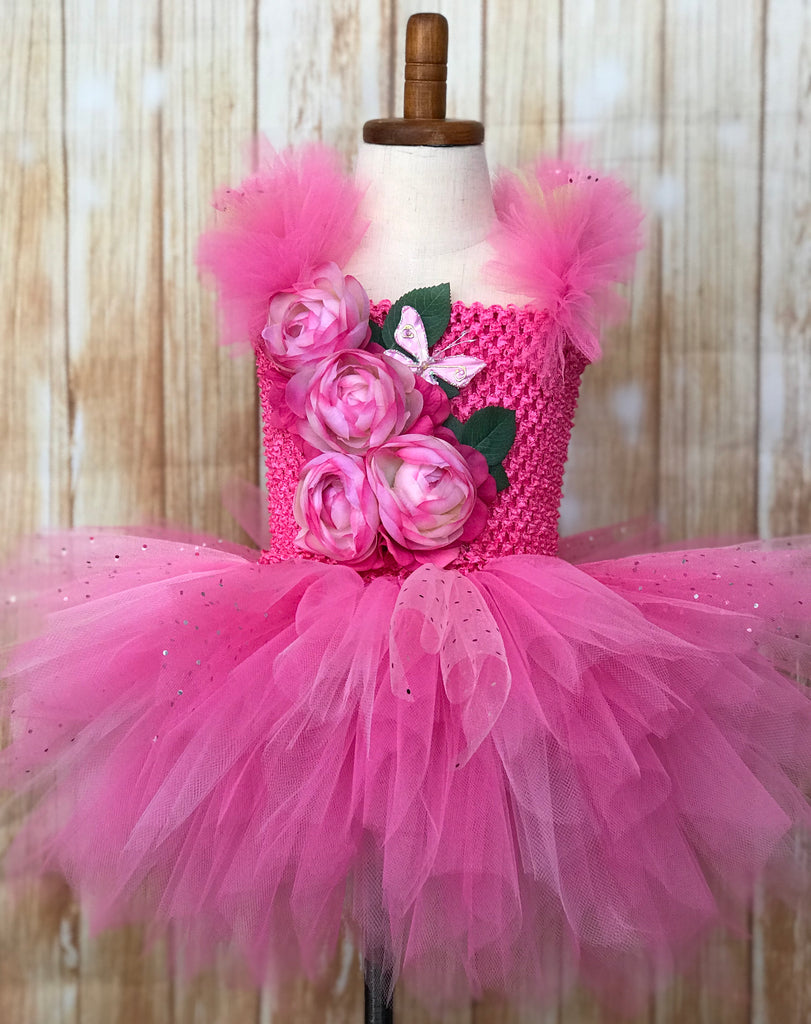 Fairy Pink Tutu, Girls Fairy Tutu Dress, Fairy Costume