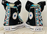 Tik Tok Birthday Blinged Converse, Little Kids Shoe Size 10-2