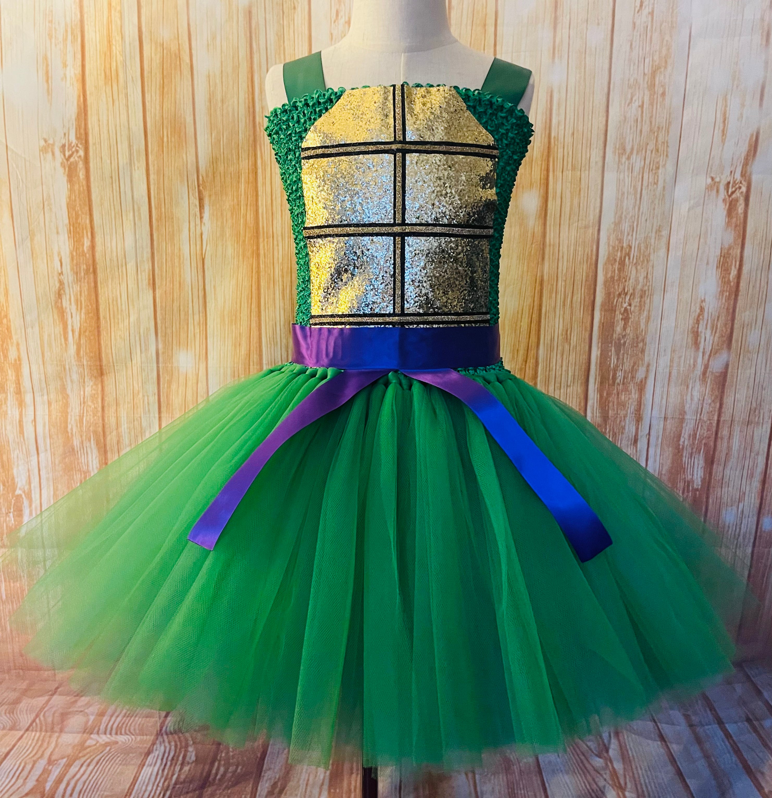 Purple Ninja Turtle Tutu, Ninja Turtle Dress, Ninja Turtle Halloween C