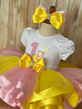 Pink Lemonade Deluxe Birthday Tutu Outfit, Lemonade Birthday Party