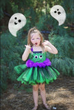 Frankenstein Tutu, Girls Frankenstein Costume, Halloween Frankenstein Girls Tutu Dress - Little Ladybug Tutus