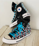 Tik Tok Birthday Blinged Converse, Little Kids Shoe Size 10-2