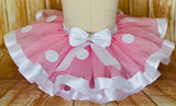 Minnie Mouse Tutu Skirt, Pink Minnie Ribbon Tutu