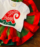 Santa’s Cutest Elf Christmas Tutu Outfit