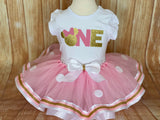 Minnie Mouse First Birthday Tutu Outfit, Minnie Mouse Birthday Outfit