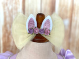 Easter Bunny Tulle Hair Bow