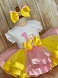 Pink Lemonade Deluxe Birthday Tutu Outfit, Lemonade Birthday Party