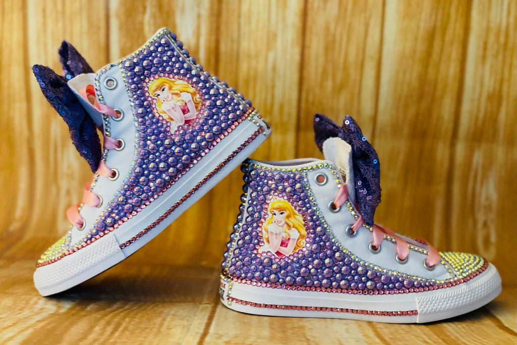 Sleeping Beauty Converse, Infant/Toddler Shoe Size 2-9