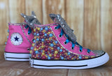 Jojo Blinged Bow Converse Sneakers, Little Kids Shoe Size 11-3