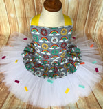Donut Tutu, Donut Birthday Dress, Donut Grow Up Photography Prop Dress - Little Ladybug Tutus