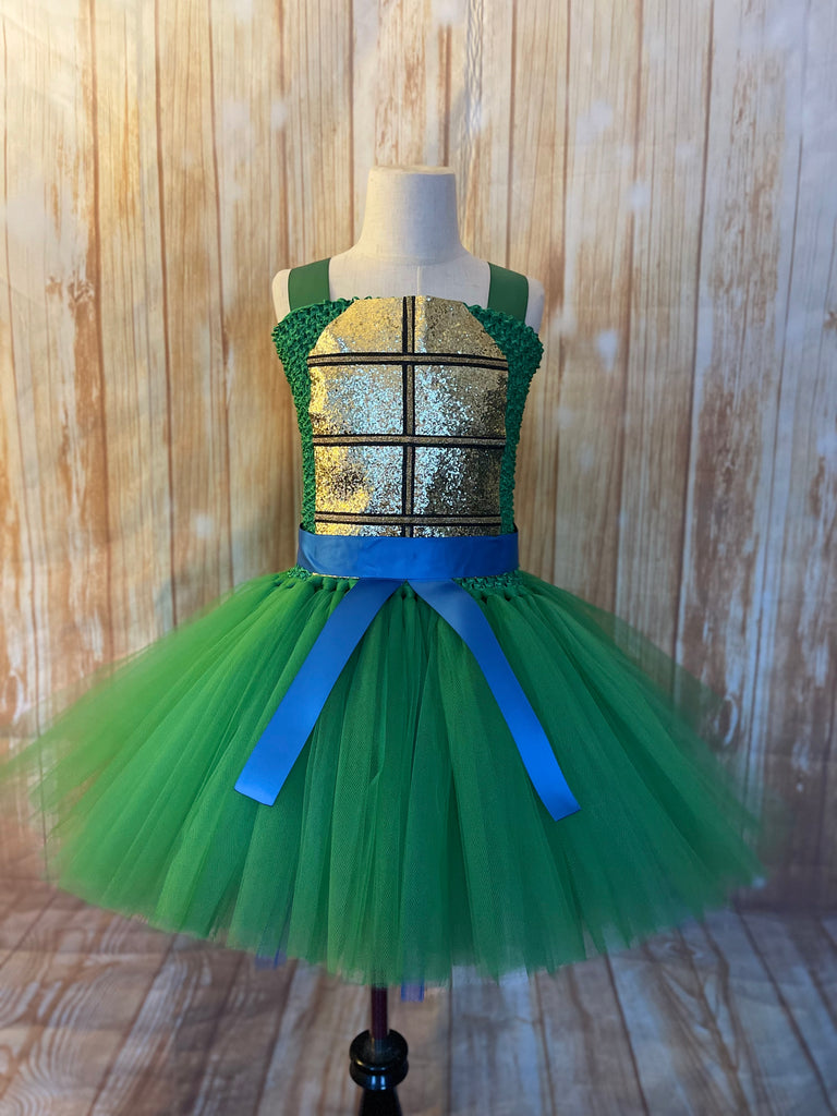 Blue Ninja Turtle Tutu, Ninja Turtle Dress, Ninja Turtle Halloween Costume