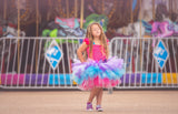 Purple Turquoise and Pink Tutu Dress