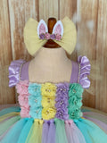 Easter Bunny Tulle Hair Bow