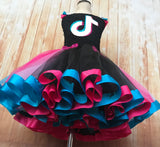 TikTok Tutu, Tik Tok Party, TikTok Birthday, Tik Tok Outfit,Tik Tok Girls Dress