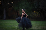 Black Tutu, Girls Black High Low Tutu Dress, Girls Black High Low Tutu - Little Ladybug Tutus