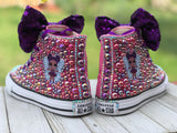 LOL Surprise Doll Purple Queen Converse Sneakers, Little Kids Shoe Size 11-3