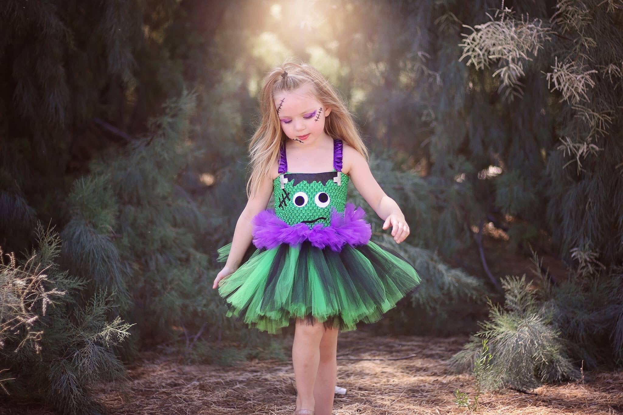 Frankenstein Tutu Girls Frankenstein Halloween Costume Little