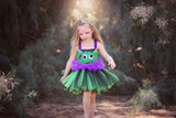 Frankenstein Tutu, Girls Frankenstein Costume, Halloween Frankenstein Girls Tutu Dress - Little Ladybug Tutus