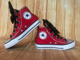 Red Touch of Bling Converse Sneakers, Little Kids Shoe Size 10-2